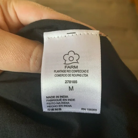 Stunning vibrant Anthropologie x Farm Rio Dress V-Neck Puff Sleeve - Picture 9 of 11